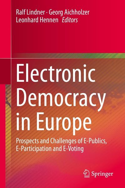 Produktbild: Electronic Democracy in Europe