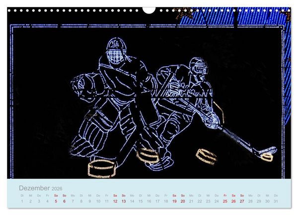 Produktbild: Eishockey! Schneller, h&auml;rter, das Powergame! (Wandkalender 2026 DIN A3 quer), CALVENDO Monatskalender