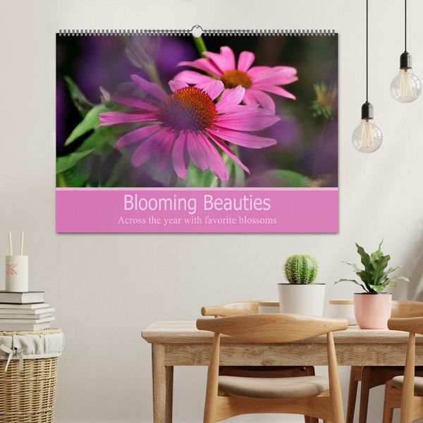 Produktbild: Blooming beauties (Wall Calendar 2026 DIN A2 landscape), CALVENDO 12 Month Wall Calendar