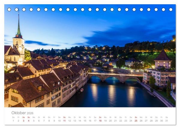 Produktbild: Reise durch die SCHWEIZ (Tischkalender 2026 DIN A5 quer), CALVENDO Monatskalender