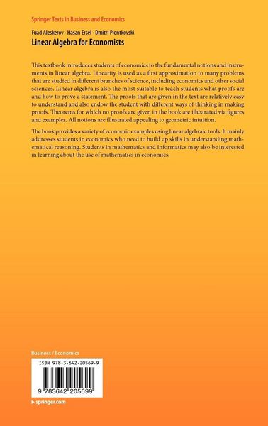 Produktbild: Linear Algebra for Economists