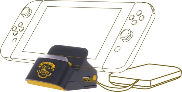 Produktbild: Harry Potter: Dock + Stand - Hogwarts Crest [NSW]