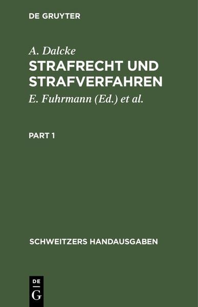 Produktbild: Strafrecht und Strafverfahren