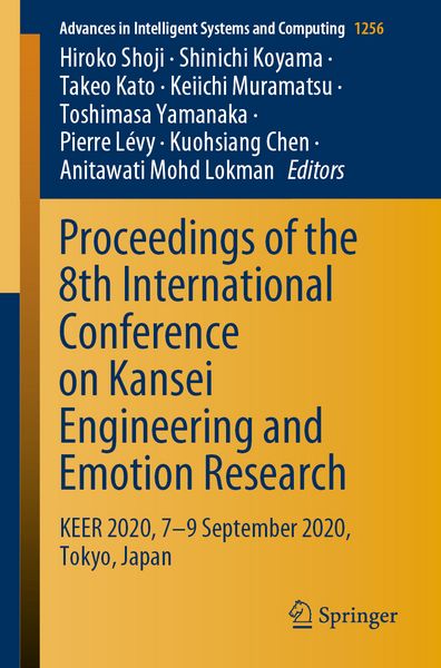 Produktbild: Proceedings of the 8th International Conference on Kansei Engineering and Emotion Research
