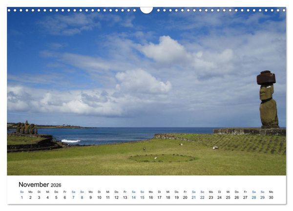 Produktbild: Die Osterinsel - mystisches Inselparadies im S&uuml;dostpazifik (Wandkalender 2026 DIN A3 quer), CALVENDO Monatskalender