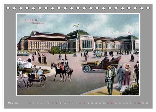 Produktbild: Historische Bahnh&ouml;fe (Tischkalender 2026 DIN A5 quer), CALVENDO Monatskalender