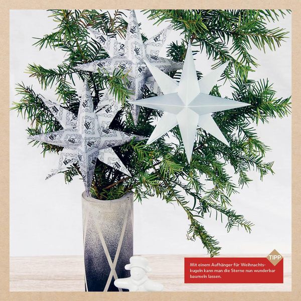 Produktbild: Origamisterne? Gerne! &ndash; Natural Christmas &ndash; Weihnachtliches Bastelset zum Sofort-Losfalten