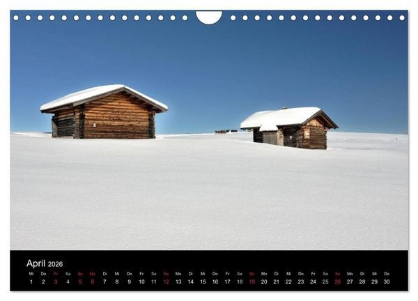 Produktbild: Die Seiser Alm im Winter (Wandkalender 2026 DIN A4 quer), CALVENDO Monatskalender