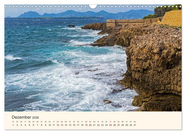 Produktbild: Wundersch&ouml;ne C&ocirc;te d'Azur (Wandkalender 2026 DIN A3 quer), CALVENDO Monatskalender