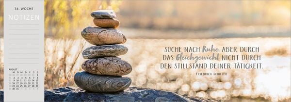 Produktbild: Tischkalender Einatmen. Ausatmen. L&auml;cheln. 2027