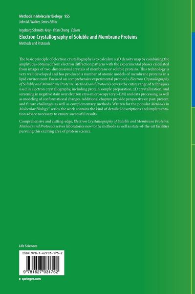 Produktbild: Electron Crystallography of Soluble and Membrane Proteins