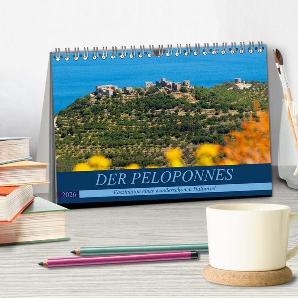 Produktbild: DER PELOPONNES (Tischkalender 2026 DIN A5 quer), CALVENDO Monatskalender