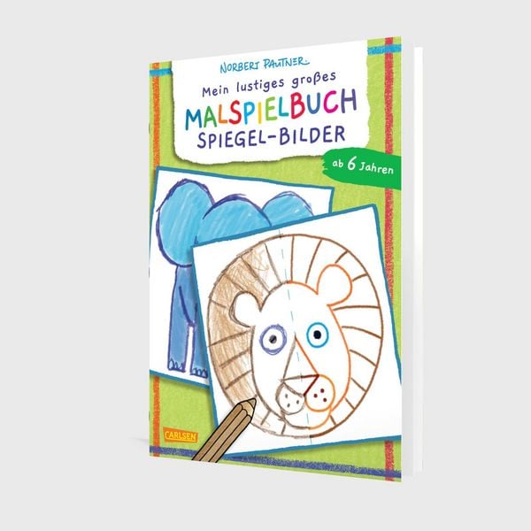 Produktbild: Mein lustiges gro&szlig;es Malspielbuch: Spiegel-Bilder (ab 6 Jahren)