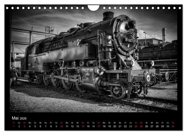 Produktbild: Dampflokomotiven (Wandkalender 2026 DIN A4 quer), CALVENDO Monatskalender