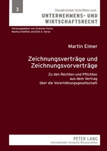 Produktbild: Zeichnungsvertr&auml;ge und Zeichnungsvorvertr&auml;ge