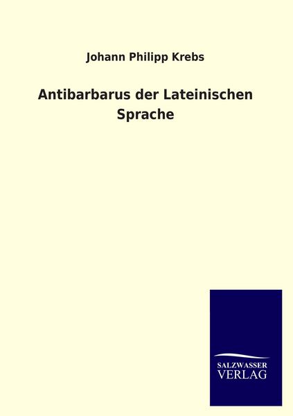 Produktbild: Antibarbarus der Lateinischen Sprache