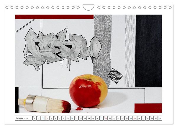Produktbild: Graffiti trifft auf Fotografie (Wandkalender 2026 DIN A4 quer), CALVENDO Monatskalender
