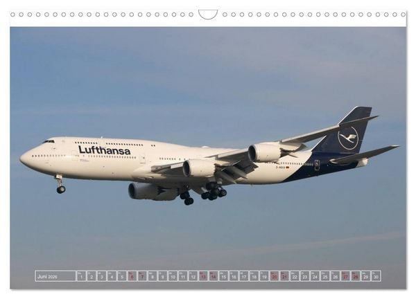 Produktbild: Boeing 747 - die K&ouml;nigin der L&uuml;fte (Wandkalender 2026 DIN A3 quer), CALVENDO Monatskalender