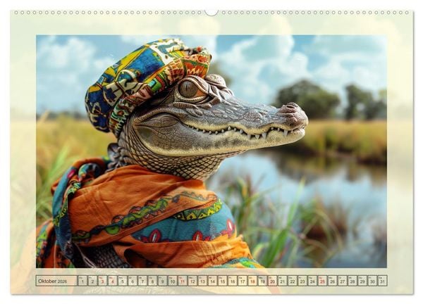 Produktbild: Reptilien-Fashion. Im Rampenlicht der Wildnis (hochwertiger Premium Wandkalender 2026 DIN A2 quer), Kunstdruck in Hochglanz