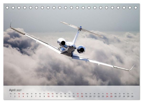 Produktbild: Flugzeuge &uuml;ber den Wolken (Tischkalender 2027 DIN A5 quer), CALVENDO Monatskalender