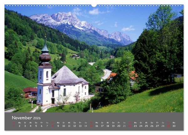 Produktbild: Zauberhaftes Berchtesgadener Land (hochwertiger Premium Wandkalender 2026 DIN A2 quer), Kunstdruck in Hochglanz