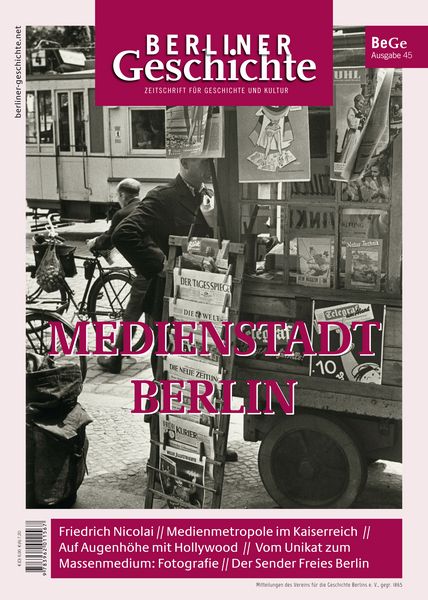 Produktbild: Berliner Geschichte - Zeitschrift f&uuml;r Geschichte und Kultur