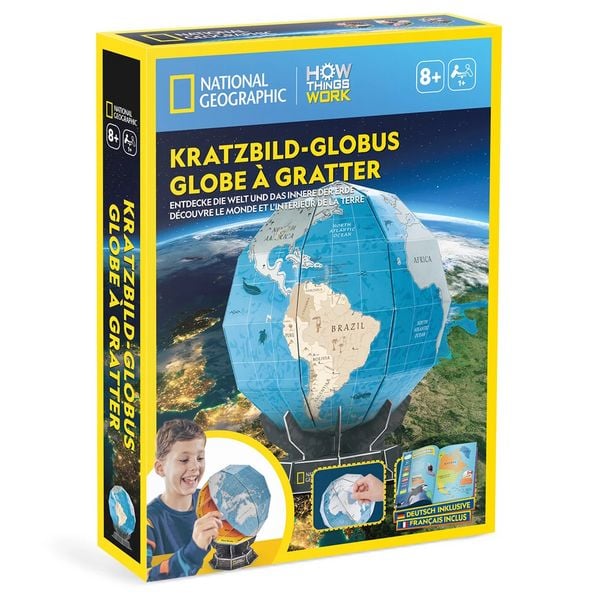 Produktbild: CUBICFUN - Kratzbild-Globus
