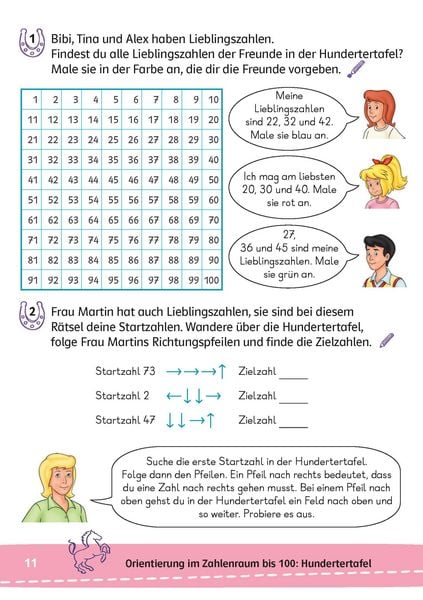 Produktbild: Bibi & Tina: Mein Lernr&auml;tsel-Block Mathematik f&uuml;r die 2. Klasse