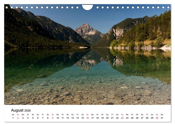 Produktbild: Berge und Seen rund um die Zugspitze (Wandkalender 2026 DIN A4 quer), CALVENDO Monatskalender