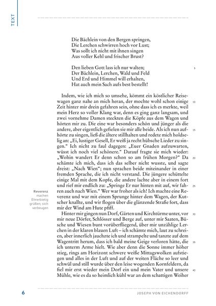 Aus dem Leben eines Taugenichts von Joseph von Eichendorff (Textausgabe)