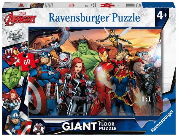 Produktbild: Kinderpuzzle 60 Teile - Marvel Avengers - Die st&auml;rksten Helden aller Zeiten