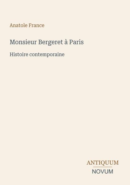 Produktbild: Monsieur Bergeret &agrave; Paris