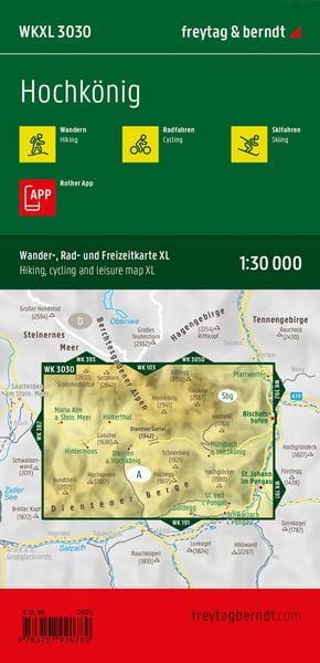 Produktbild: freytag & berndt Wanderkarte WKXL 3030 Hochk&ouml;nig XL 1:30.000
