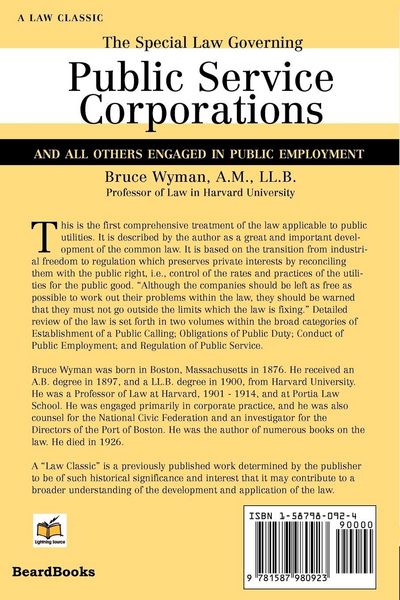 Produktbild: The Special Law Governing Public Service Corporations, Volume 2
