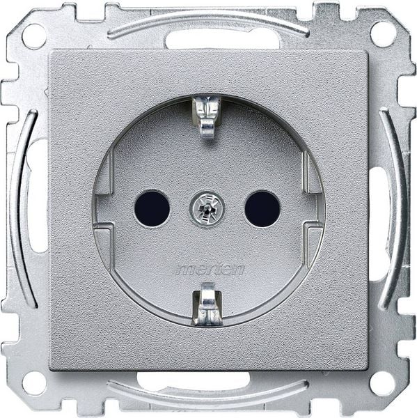 Produktbild: Merten Steckdose System M Aluminium MEG2300-0460 1St.