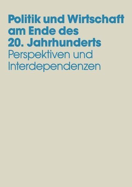 Produktbild: Politik und Wirtschaft am Ende des 20. Jahrhunderts