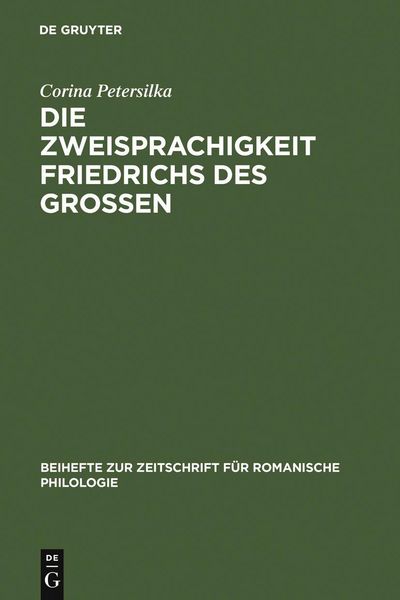 Produktbild: Die Zweisprachigkeit Friedrichs des Gro&szlig;en