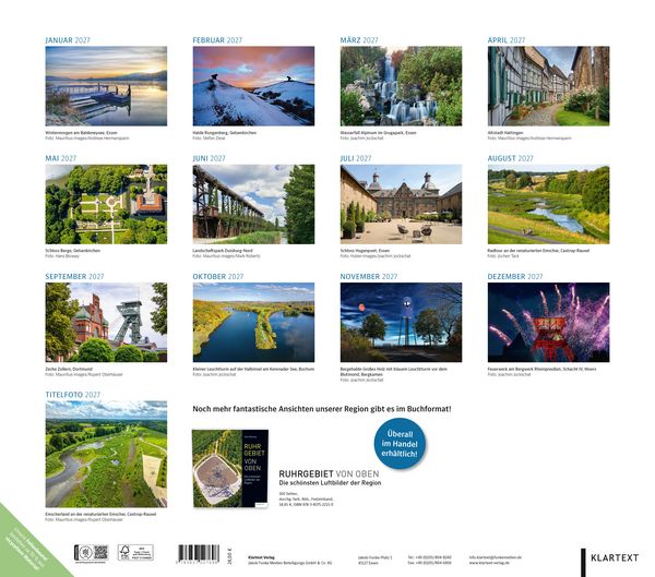 Produktbild: Kalender Ruhrgebiet 2027
