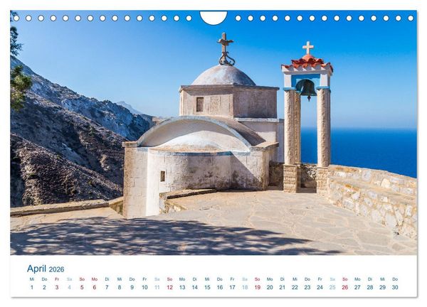 Produktbild: Karpathos - Malerische Insel in der &Auml;g&auml;is (Wandkalender 2026 DIN A4 quer), CALVENDO Monatskalender