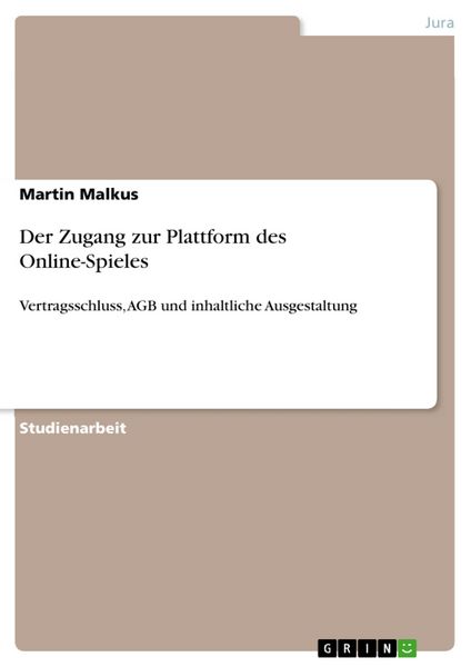 Produktbild: Der Zugang zur Plattform des Online-Spieles
