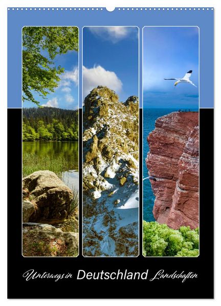 Produktbild: Unterwegs in Deutschland Landschaften (Wandkalender 2026 DIN A2 hoch), CALVENDO Monatskalender