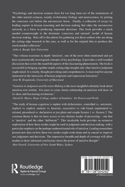 Produktbild: Intuition in Judgment and Decision Making