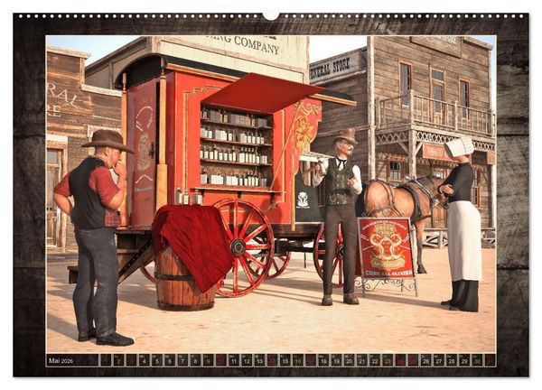 Produktbild: Wild West Outlaws (Wandkalender 2026 DIN A2 quer), CALVENDO Monatskalender