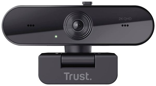 Produktbild: Trust TW-250 QHD Webcam 2560 x 1440 Pixel Standfu&szlig;, Klemm-Halterung