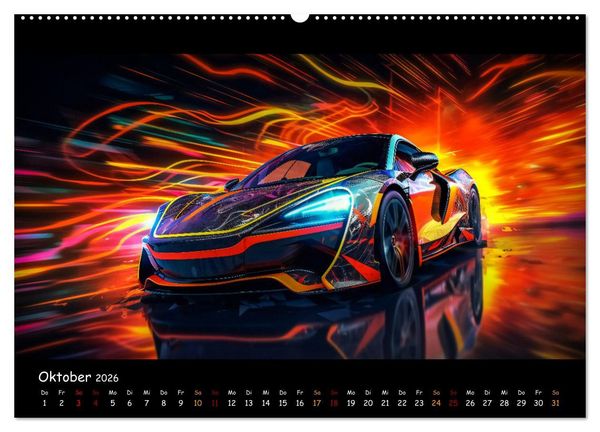 Produktbild: Im Rausch der Geschwindigkeit (hochwertiger Premium Wandkalender 2026 DIN A2 quer), Kunstdruck in Hochglanz