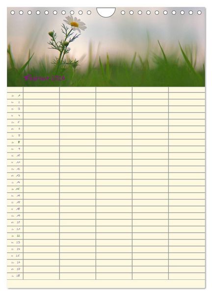 Produktbild: Der Naturgarten Familienplaner (Wandkalender 2026 DIN A4 hoch), CALVENDO Monatskalender