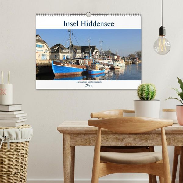 Produktbild: Insel Hiddensee - Stimmungen und Sehns&uuml;chte (Wandkalender 2026 DIN A3 quer), CALVENDO Monatskalender