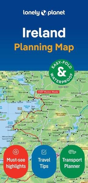 Lonely Planet Ireland Planning Map, Karte von , Lonely Planet, 9781787015814