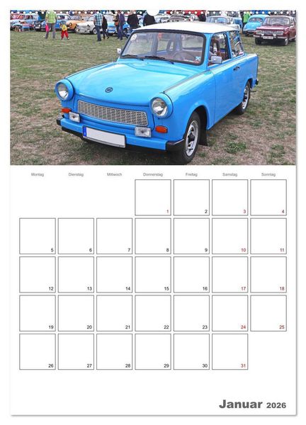 Produktbild: Ost-Oldtimer in Magdeburg (hochwertiger Premium Wandkalender 2026 DIN A2 hoch), Kunstdruck in Hochglanz