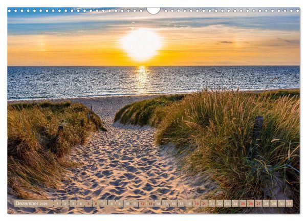 Produktbild: Sylt im Abendlicht (Wandkalender 2026 DIN A3 quer), CALVENDO Monatskalender